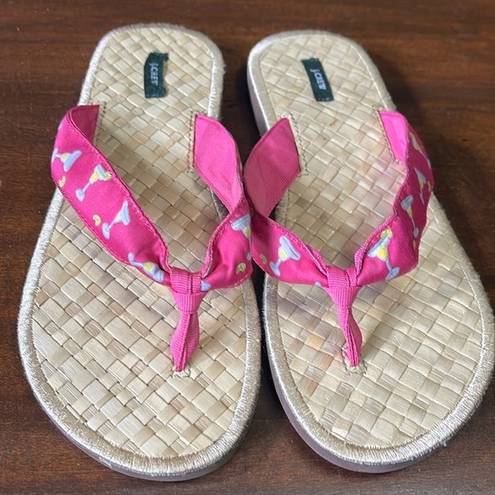 J.Crew  Women’s Margarita pink flip flops size 7