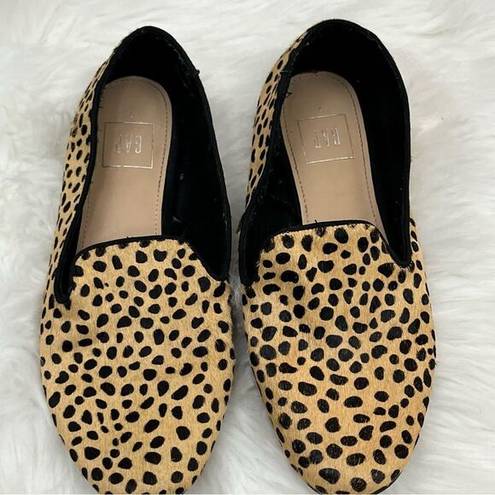 Gap  Cheetah Print Calf Hair Slip On Loafer Dress Shoe 7