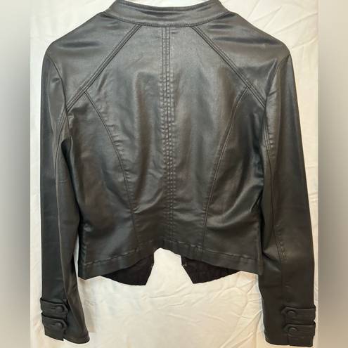 White House | Black Market  Black Leather Jacket