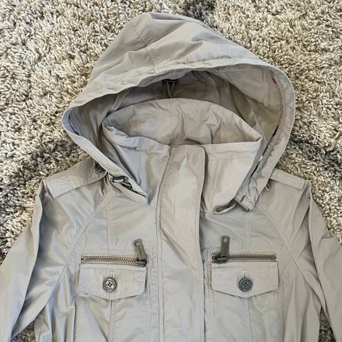 Burberry EUC  BRIT Beige Cinch Waist Lightweight Jacket