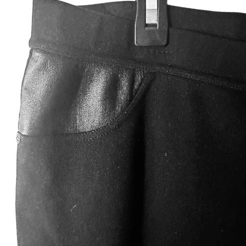 DKNY Black Jeggings /leather front pocket accent XXL