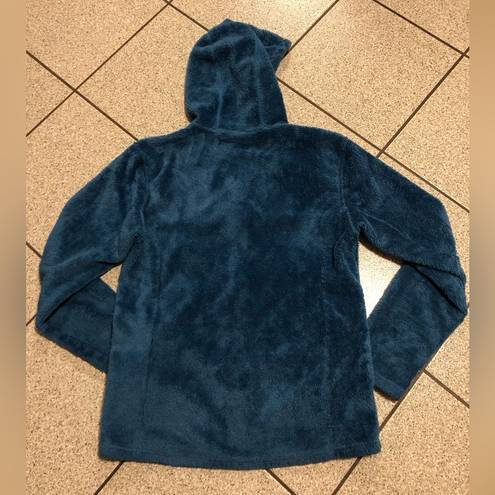 Marmot  Teddy Bear Fleece Plush Hooded Full Zip Jacket in Blue Size Large