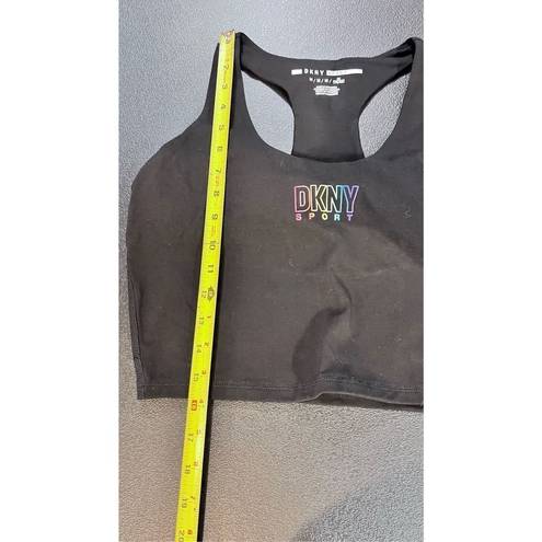 DKNY  Sport Women's Pride Logo Racerback Tank Top Black Size Medium NWT P1-61