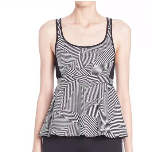 Rebecca Minkoff  VITA BLACK WHITE FITNESS TOP S