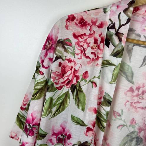 Show Me Your Mumu  Brie Robe Garden of Blooms Pink Floral Lightweight One Size