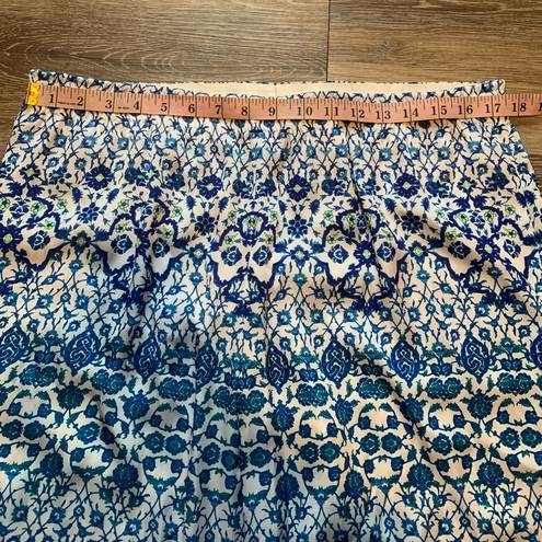 Etcetera  Grace Wide Leg Blue & Green Floral Pants 16