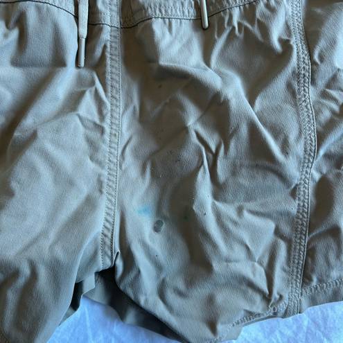 The North Face  tan hiking/outdoor shorts