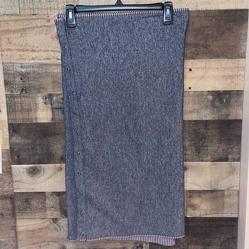 Lululemon  Vinyasa Scarf *Rulu Hyper Stripe Mauvelous Heathered Black Gray