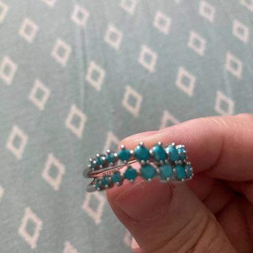 The Row Double turquoise ring. Size 7.