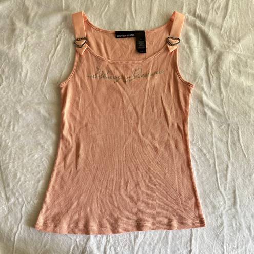 DKNY Vintage  Jeans Pink Heart Tank Top