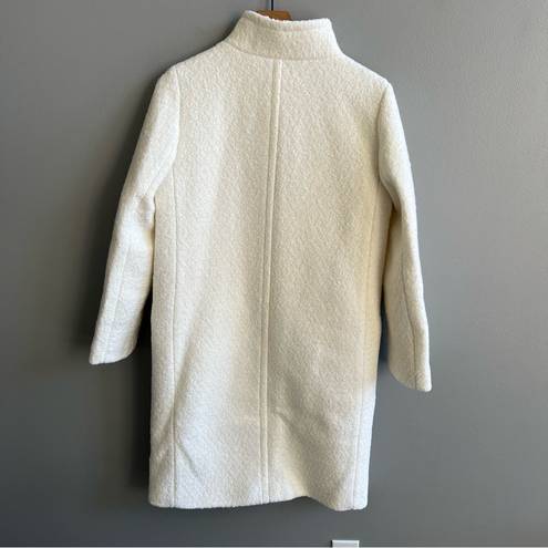 J.Crew  NWT Textured Wool Blend Coat in Ivory Size 8