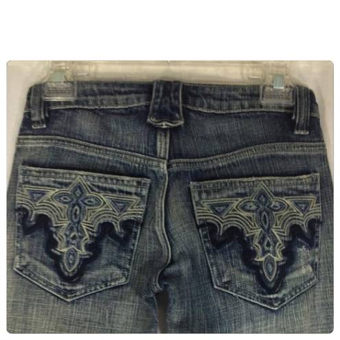 Antik Denim  distressed faded flare jeans size 25