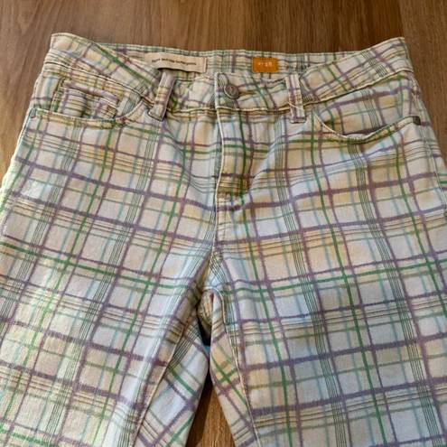 Pilcro and the Letter Press Plaid Straight Leg Pants