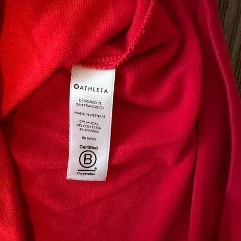 Athleta  Red oversized tank t-shirt size xs