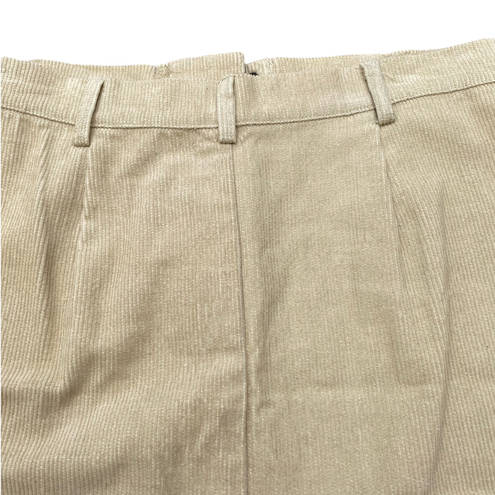 Love Riche  Mini Skirt Corduroy Lace Up Tan Women's Medium