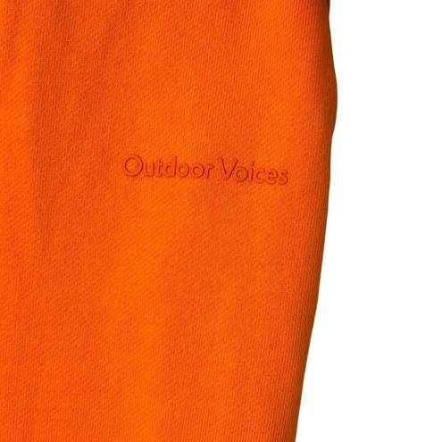 Outdoor Voices  Nimbus Sweatpants Classic Cotton Heavyweight Orange Womens Sz XS