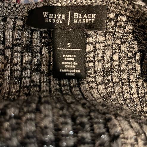 White House | Black Market  Gray Black Sparkle Pullover S