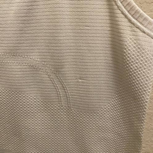 Lululemon  White Swiftly Tech Racerback Tank Size 4