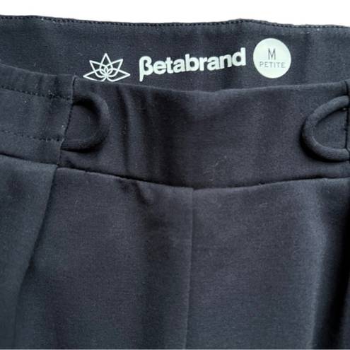 Betabrand  Navy Dress Yoga Pants Classic Cut Medium Petite