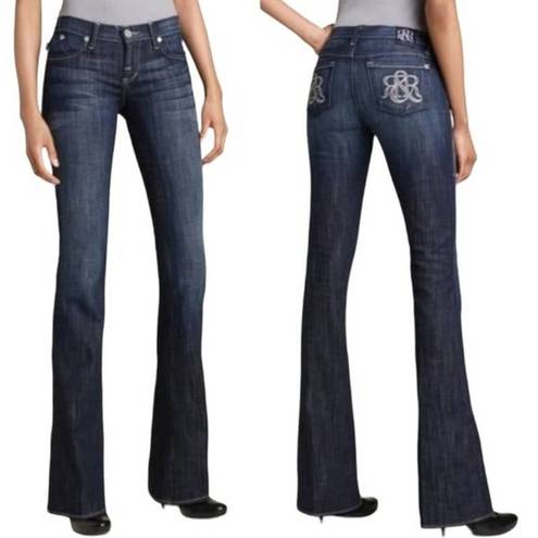 Rock & Republic  Kassandra Low Rise Bootcut Rattle Blue Jeans NWT Cowgirl 29