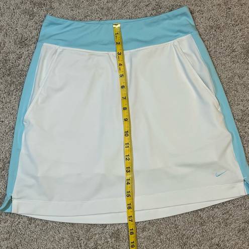 Nike Womens XS Dri-Fit Golf Skort Skirt White Blue 640552