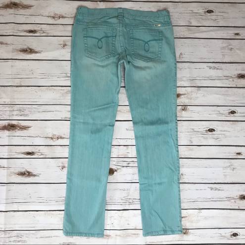 Roxy 💛 Gold Coast Skinny Straight Leg Aqua denim 11