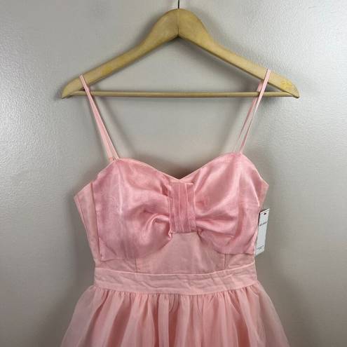 Aura  Dance On Air Tulle Midi Dress Size Medium Pink Ballet Core Fit and Flare