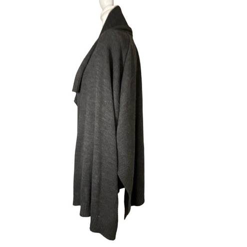 Apt. 9  Gray One Size Poncho, Draped Neck sweater, Open Front, Lightweight, EUC