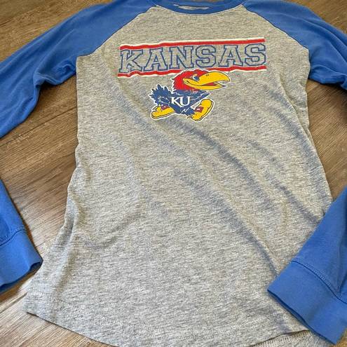 Edge Pro  Kansas University Jayhawks long sleeve tee T-shirt NCAA Women’s size M