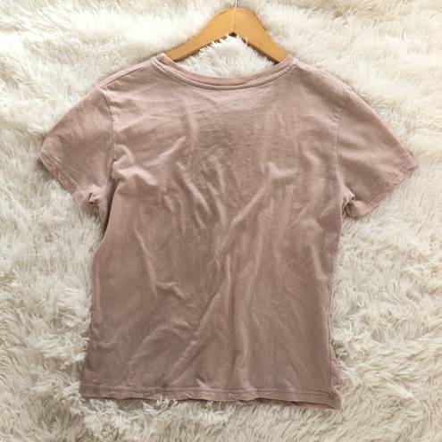 Brandy Melville pink Paris Jamie tee