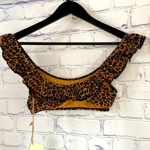 Cabana Del Sol  Leopard Ruffle Bikini