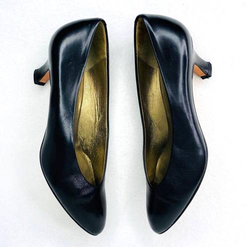 Dahlia Vintage Amalfi Pumps  Black 6.5 Leather Italy