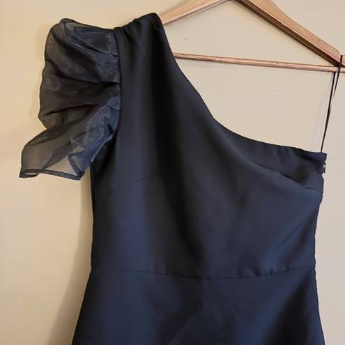 TCEC One Shoulder Black Mini Dress