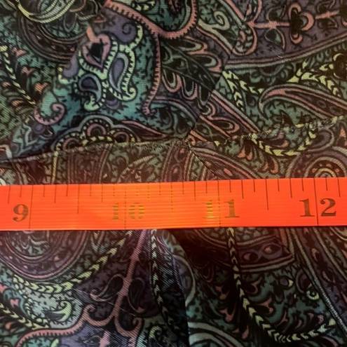 Vintage Blue Renfrew Womens 6  Purple Paisley Print High Rise Straight Leg Pants