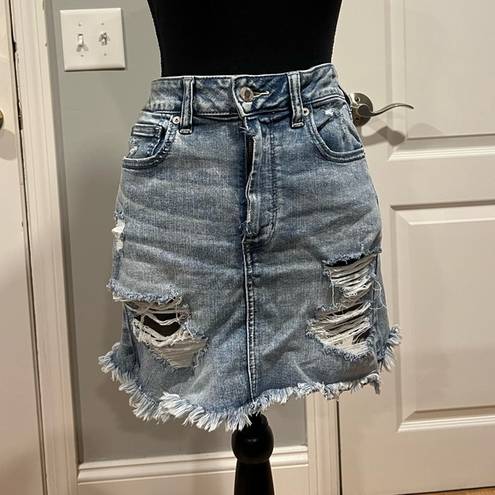 American Eagle Vintage Denim Mini Skirt  Size 10