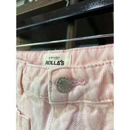 Rolla's  Sailor High Waist Wide Leg Jean 90s Pink Womens Size 27