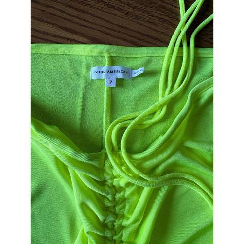 Good American  green Shimmer High Waist Swimsuit Cover-Up Pants Size 7 /4Xl