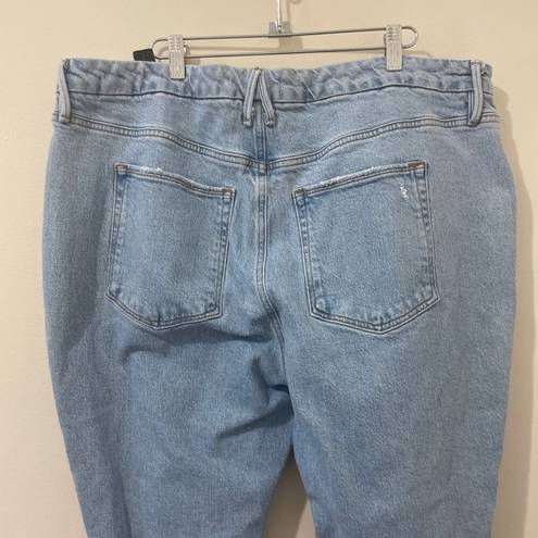 Good American  x Zara Jeans Womens Plus Sz 18 Classis Slim Ripped High Rise Denim