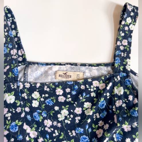 Hollister  BODYCON NAVY FLORAL SUNDRESS