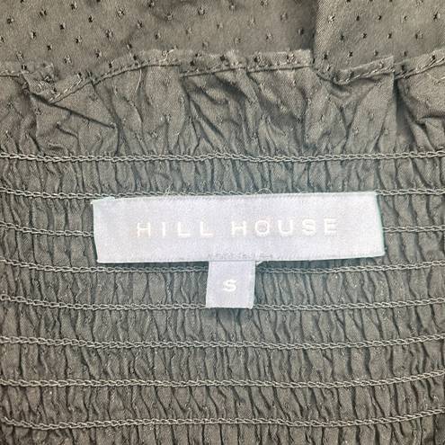 Hill House  Home Nesli Black Swiss Jacquard Dot Nap Dress New Size Small