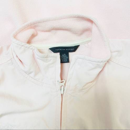 Tommy Hilfiger  Women's Large Pink Zip Up Fleece Jacket