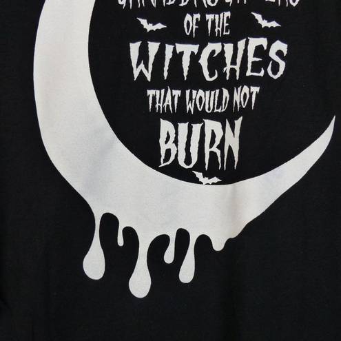 The Moon Witches Would Not Burn Shirt Womens S Black Graphic Gothic Whimsigoth