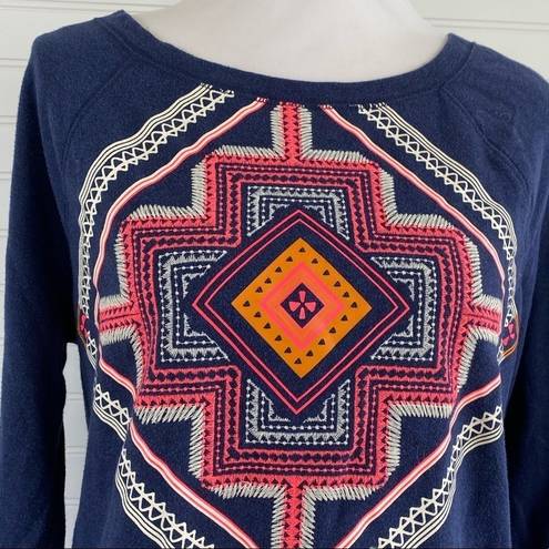 Merona Embroidered crewneck sweater Size XL