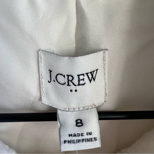 J.Crew  NWT Textured Wool Blend Coat in Ivory Size 8