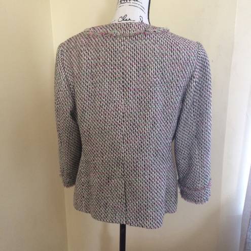 Talbots  multicolor Tweed blazer