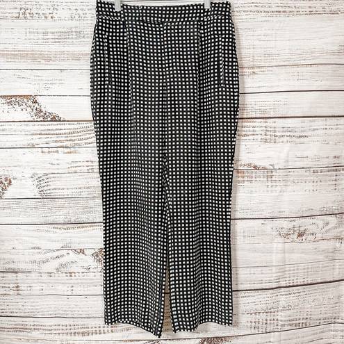 Equipment  Bergen 100% Silk Checkered Cropped Pants, EUC, Size 6, MSRP $340