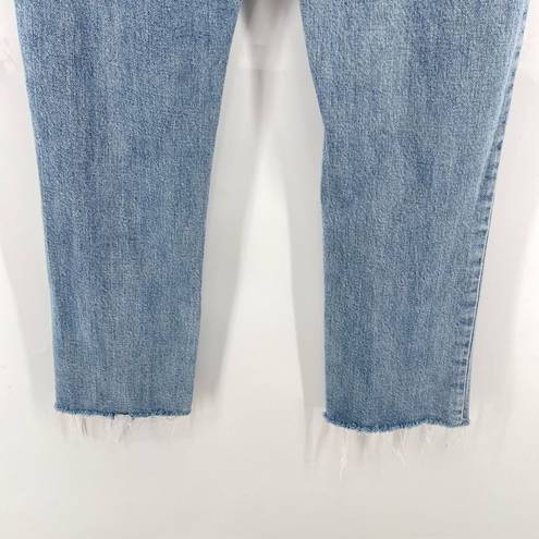 Gilded Intent  Womens Mid Rise Ankle Skinny Jeans Stretch Light Wash Blue Size 26