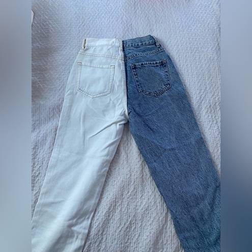 PacSun  high rise straight two tone jeans worn once