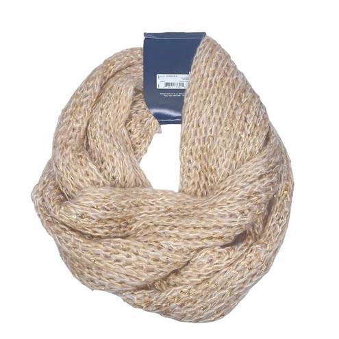 Mixit Chunky Knit Beige Infinity Scarf