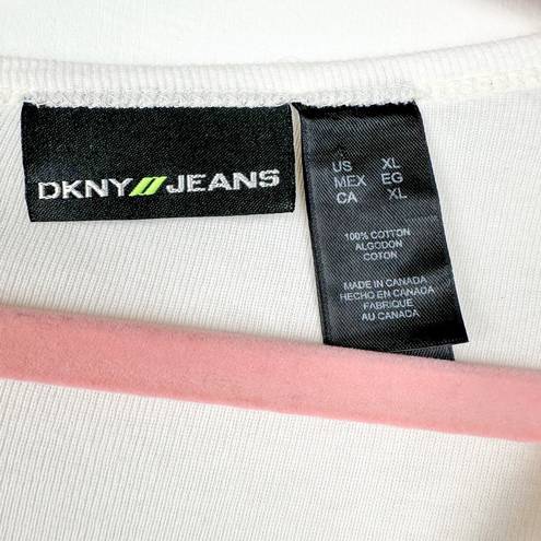 DKNY Y2K  Top Embellished Short Sleeve T-Shirt